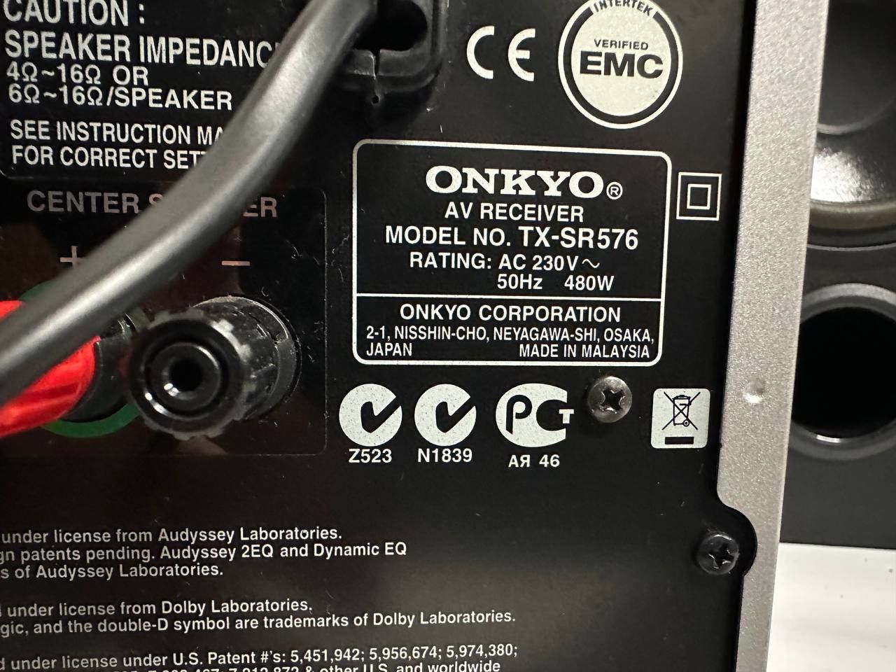 7.1 Amplituner Onkyo TX-SR 576, HDMI, 7*130 watt
