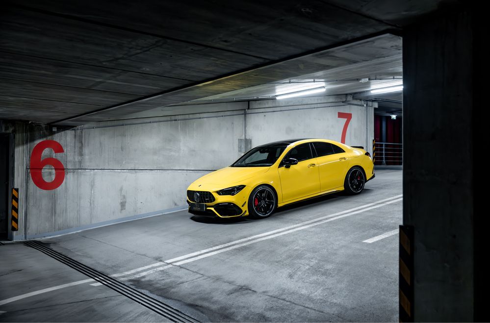 Wynajem samochodu Mercedes CLA 45s wydech MGmotorsport