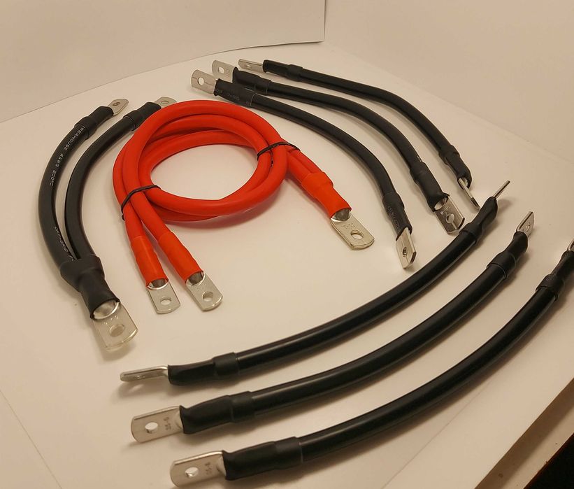 Кабель инвертора соединительные провода аккумулятору акб батарей болт