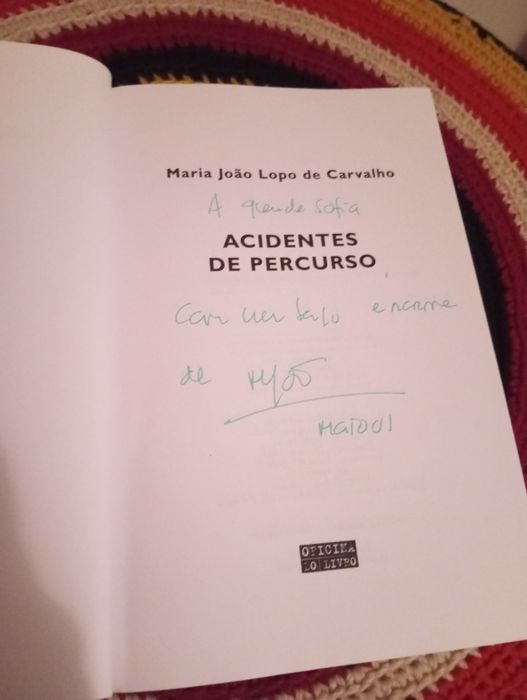 Maria João Lopo de Carvalho - Acidentes de percurso (Autografado)