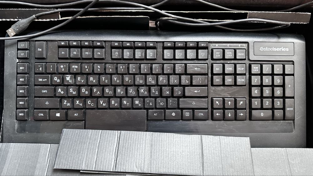 Клавіатура SteelSeries Apex Raw з білою підсвіткою