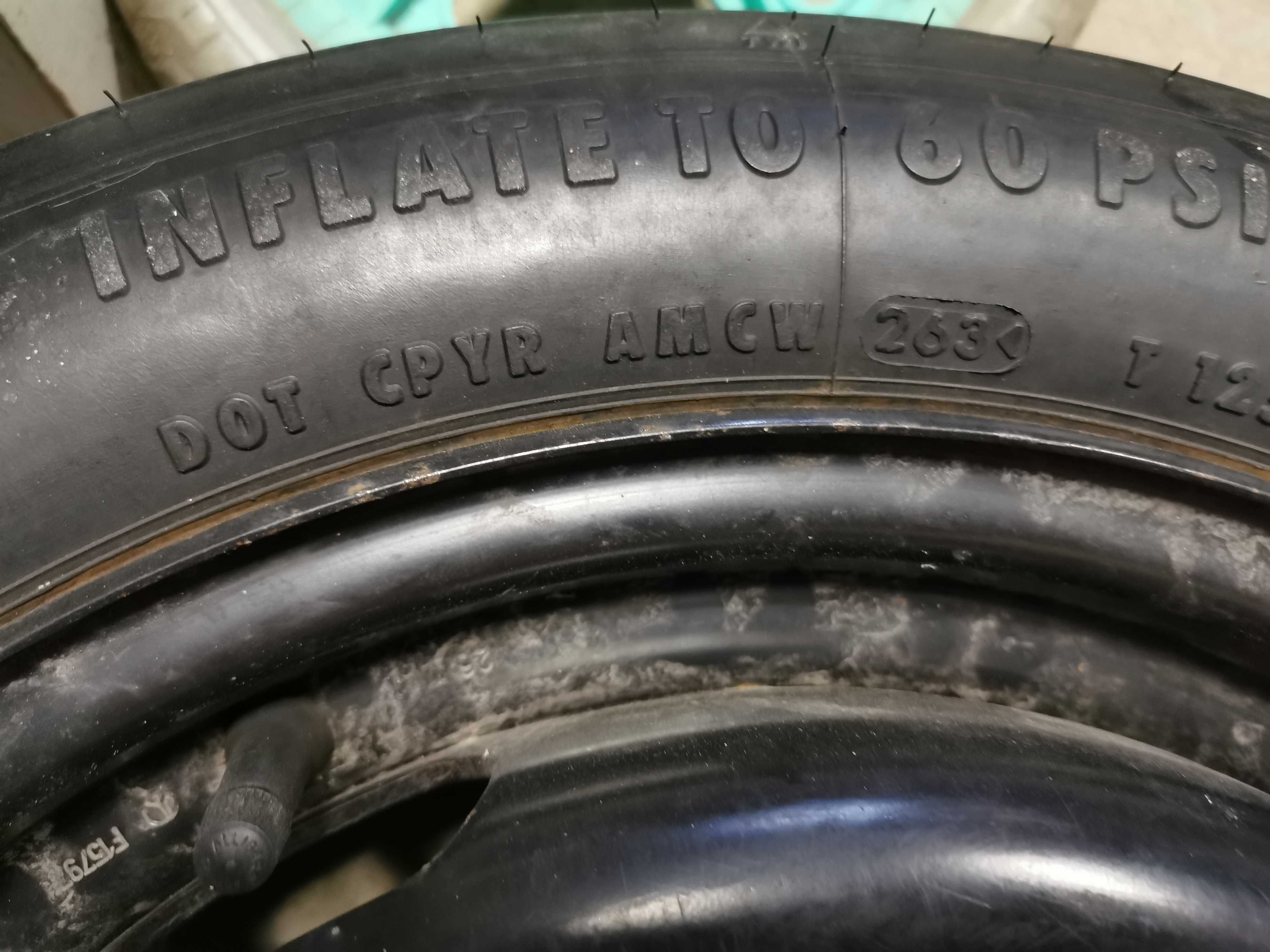 Koło zapasowe dojazdowe dojazdówka zapas 15" T 125/70 R15 4x100