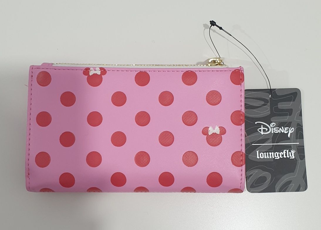 Carteira Loungefly Disney Minnie Pink Polka