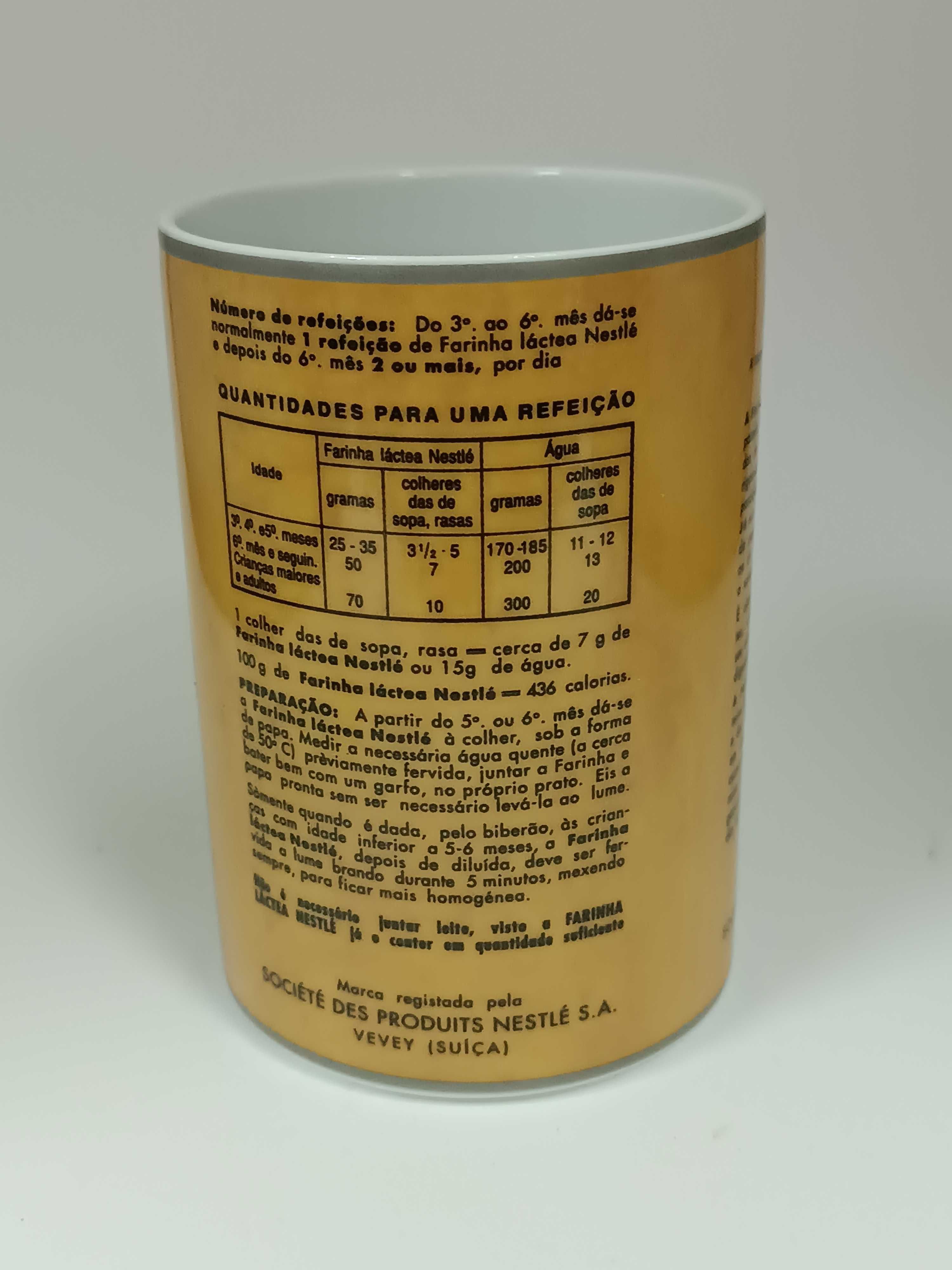 Raro Porta Canetas Farinha Lactea Nestle em porcelana Vista Alegre