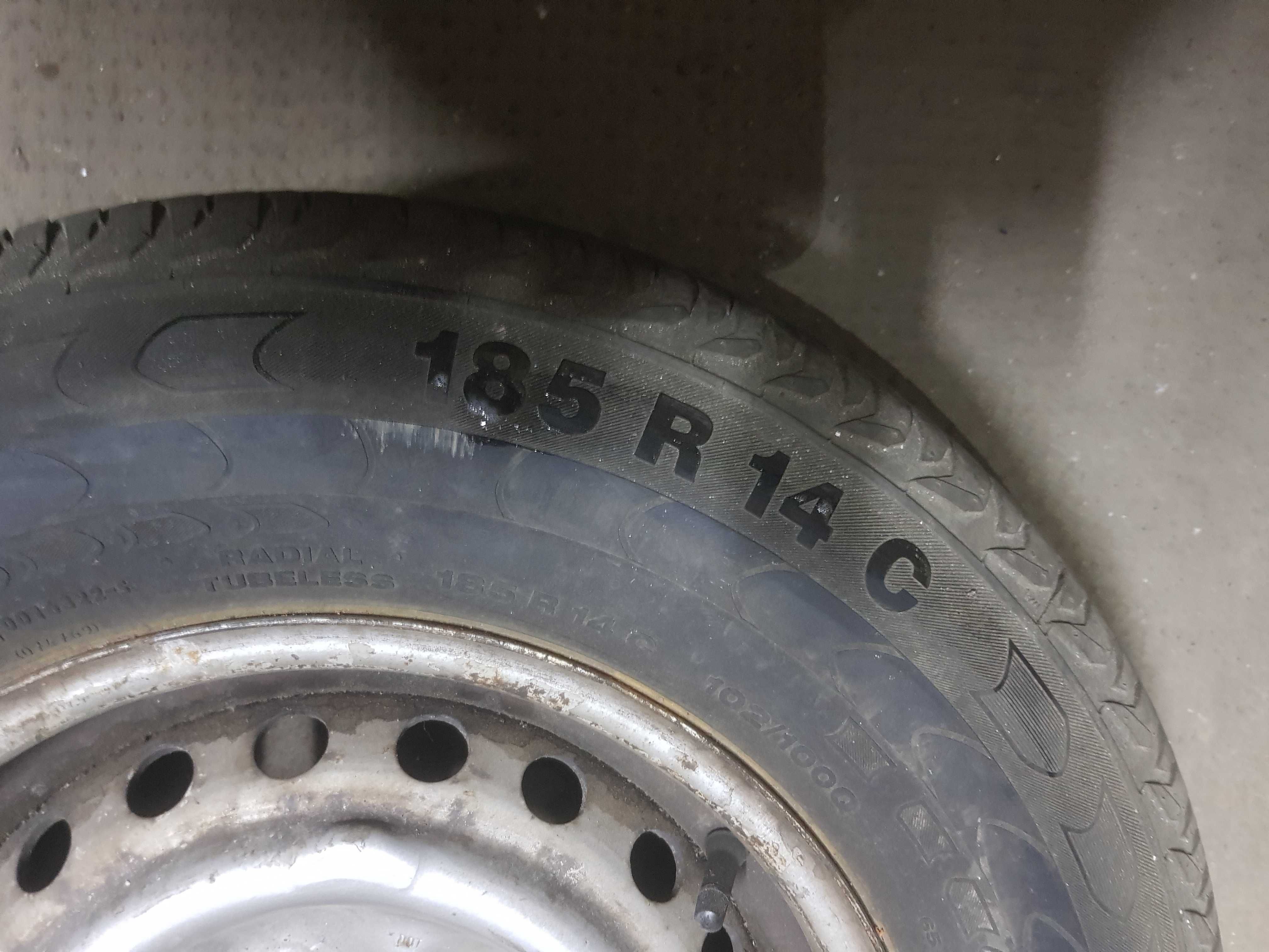 Koło Felga do VW transporter T2 T3  continental 185 R14C