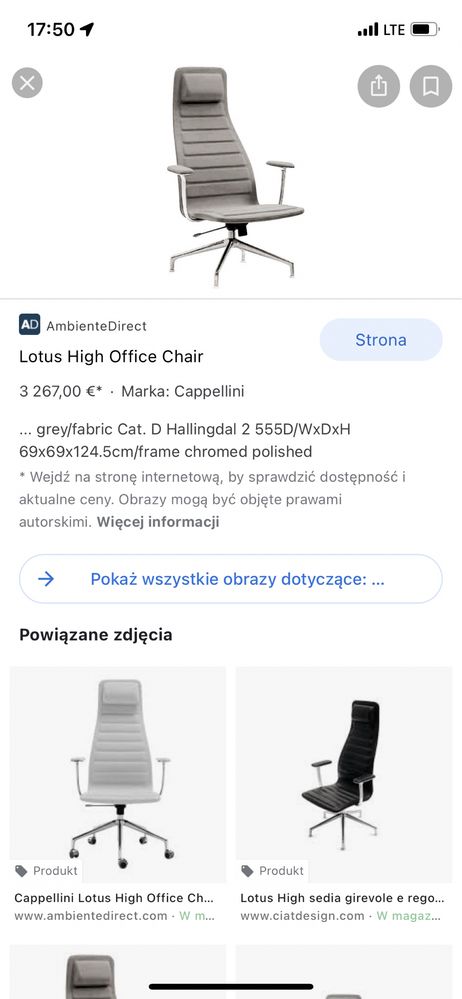 Fotel krzesło Cappellini Lotus