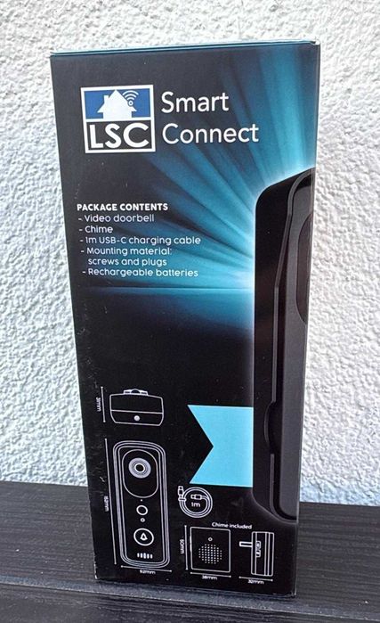 Inteligentny wideodomofon Wi-Fi z dzwonkiem – LSC Smart Connect, NOWY