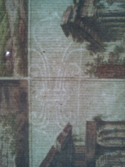 Miedzioryt z początku XIX w. ruiny pałacu Dariusza w Persepolis