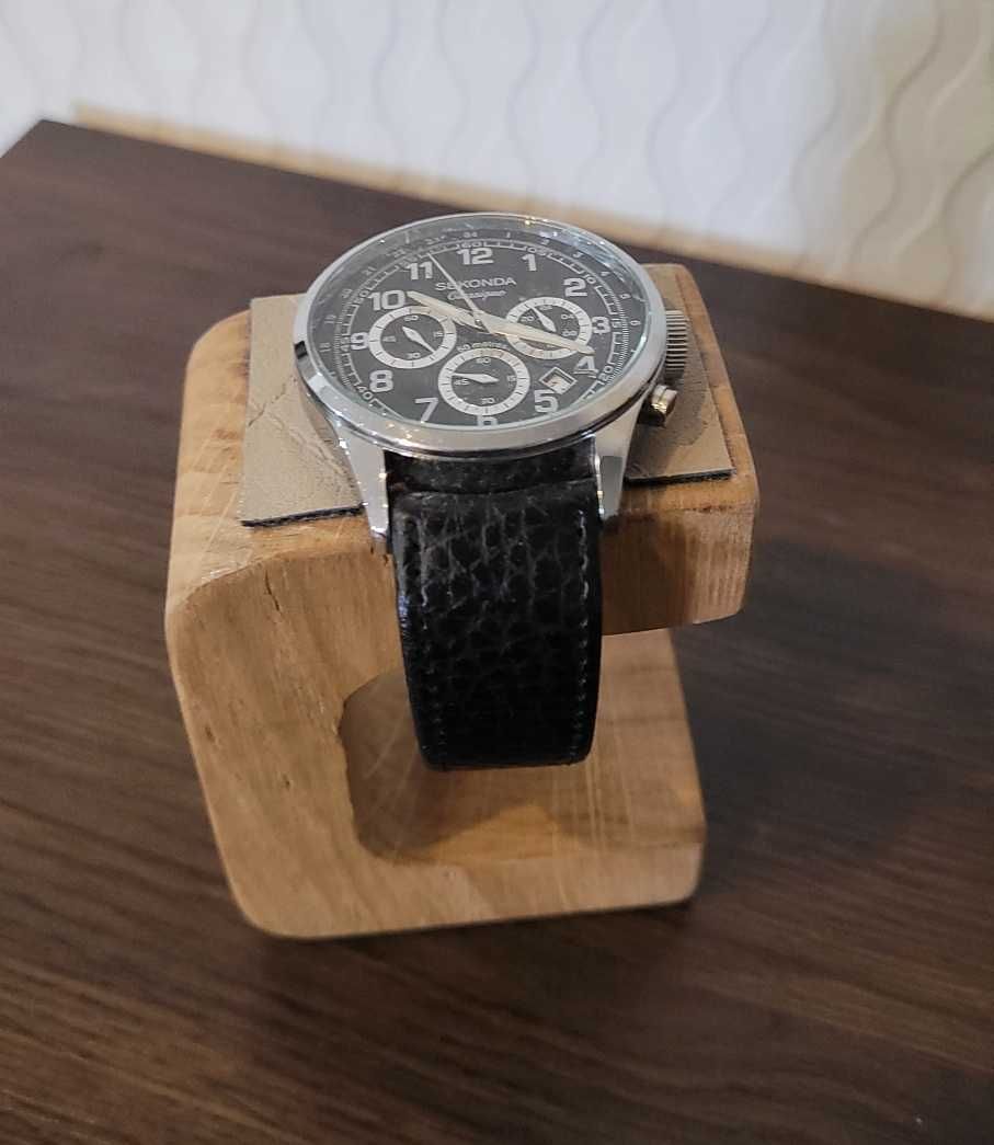 Ekspozytor, stojak na zegarek z drewna dębowego, prezent, handmade