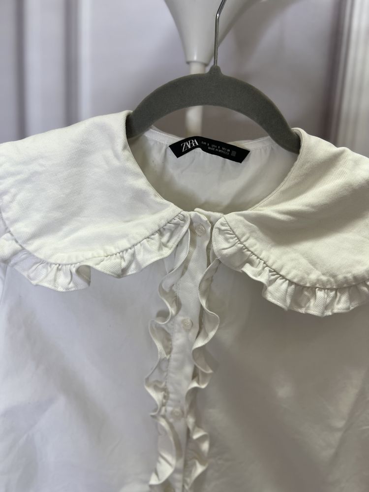 Сорочка, блузка, блуза біла zara , s -m