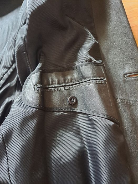 Чоловічий кожаний піджак