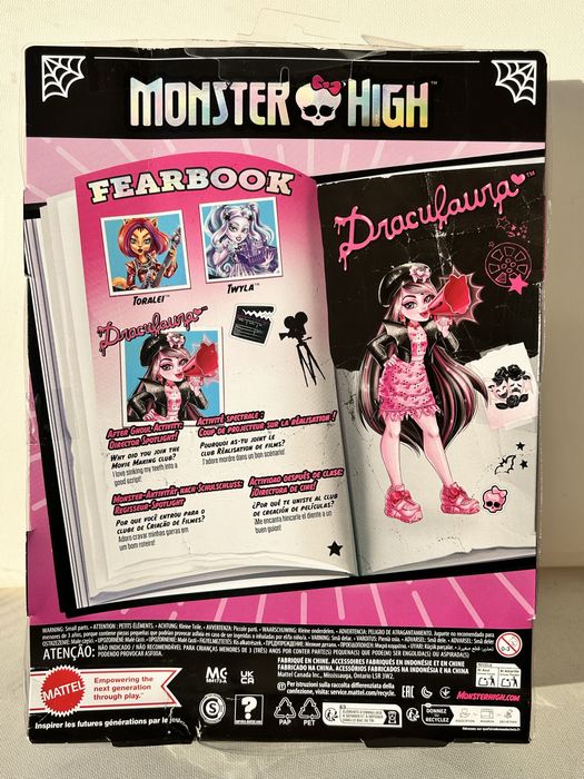 Monster High Draculaura Монстер Хай Дракулаура Кіноклуб Fearbook HXW30