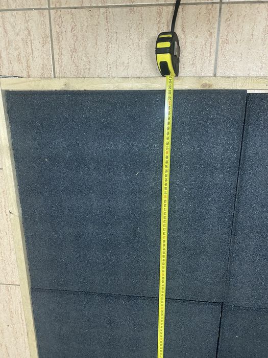 Piso de borracha para ginásio ou treino em casa – 2x1m