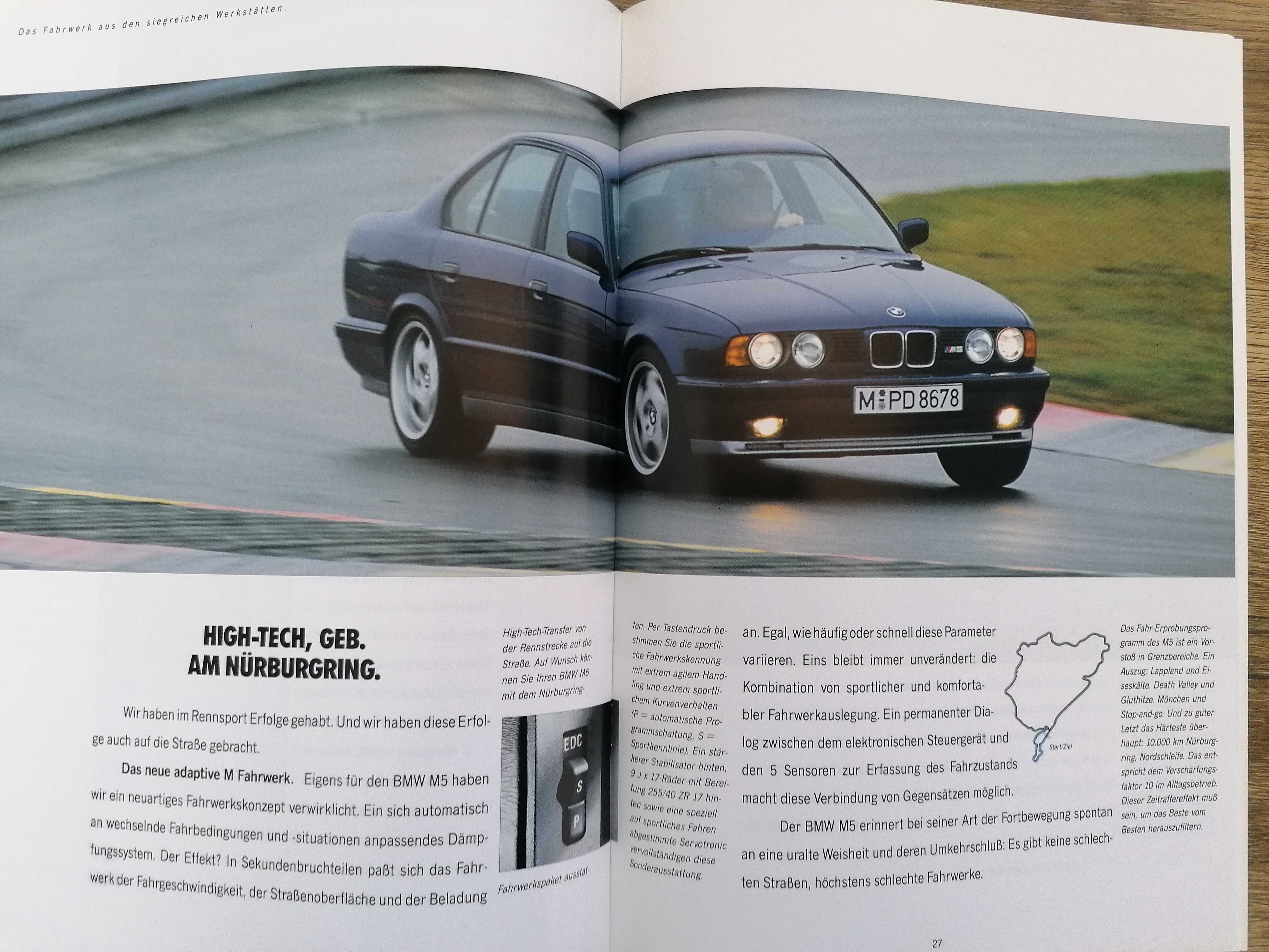 Prospekt BMW M3 E36 Coupe  M5 E34 Sedan Touring