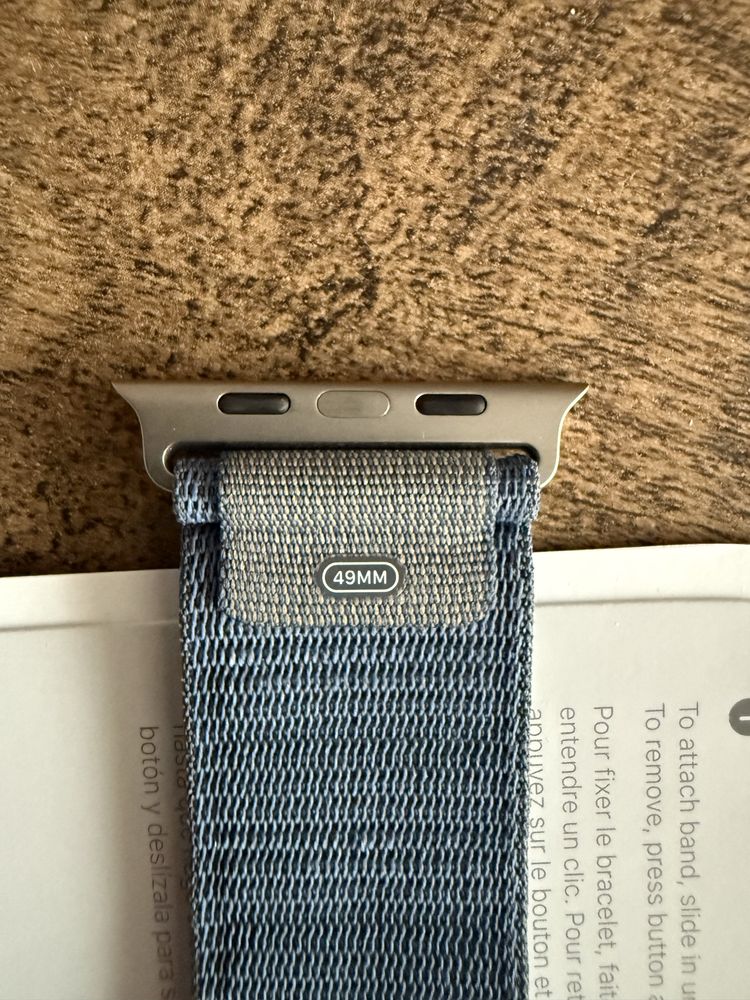 Blue Alpine Loop L Apple Watch Ultra 49mm