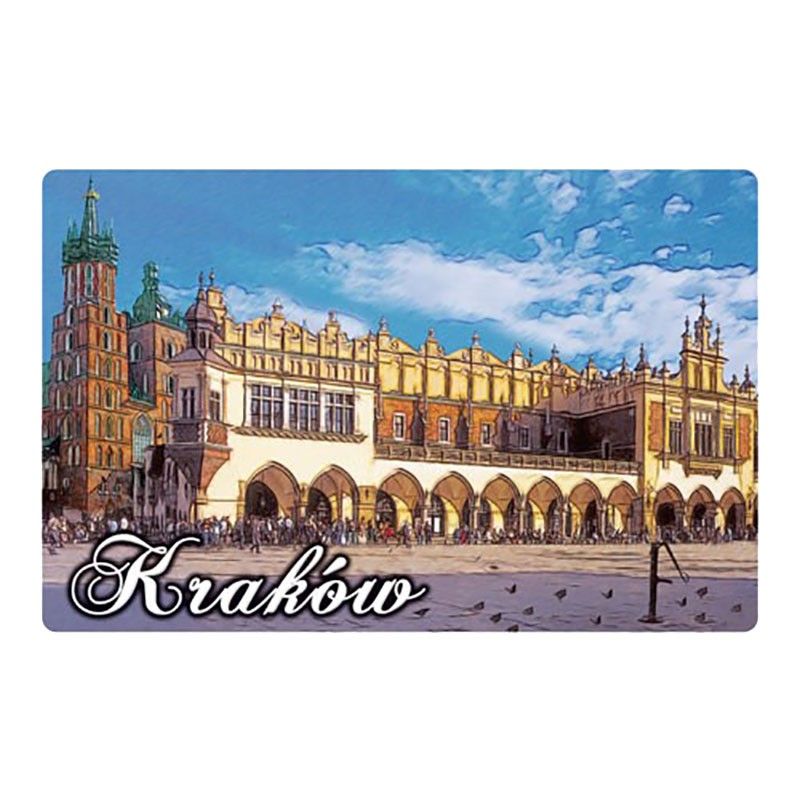 Magnes na lodówkę z efektem 3D Kraków Sukiennice
