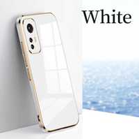 Чохол Xiaomi 12t pro білий з золотом