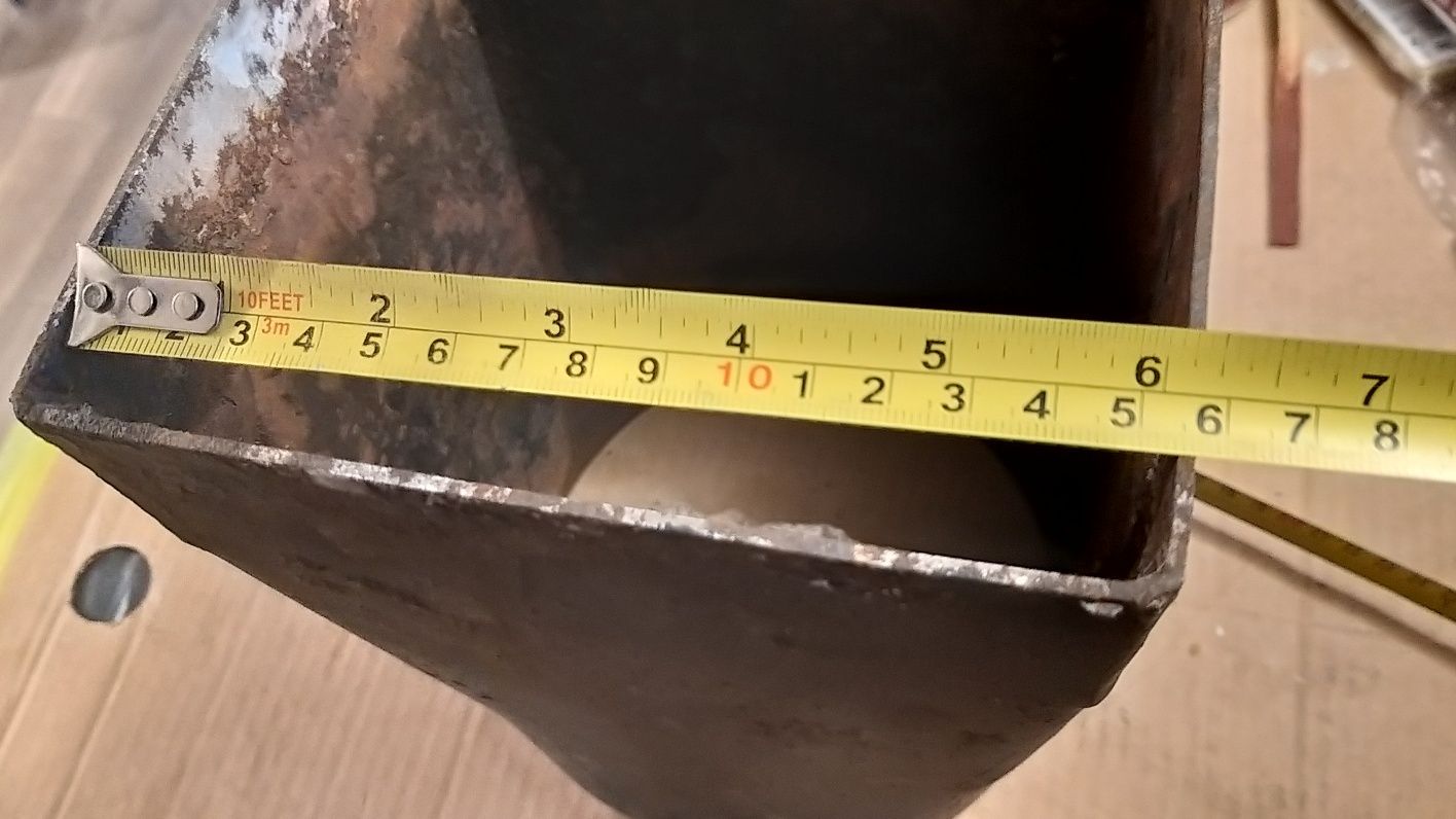 Podłączenie pieca kotła przejściówka do komina 150x150 na fi 180