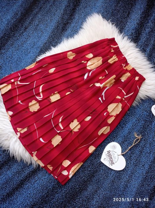 Spódnica 10 M 38 midi długa plisowana na gumce