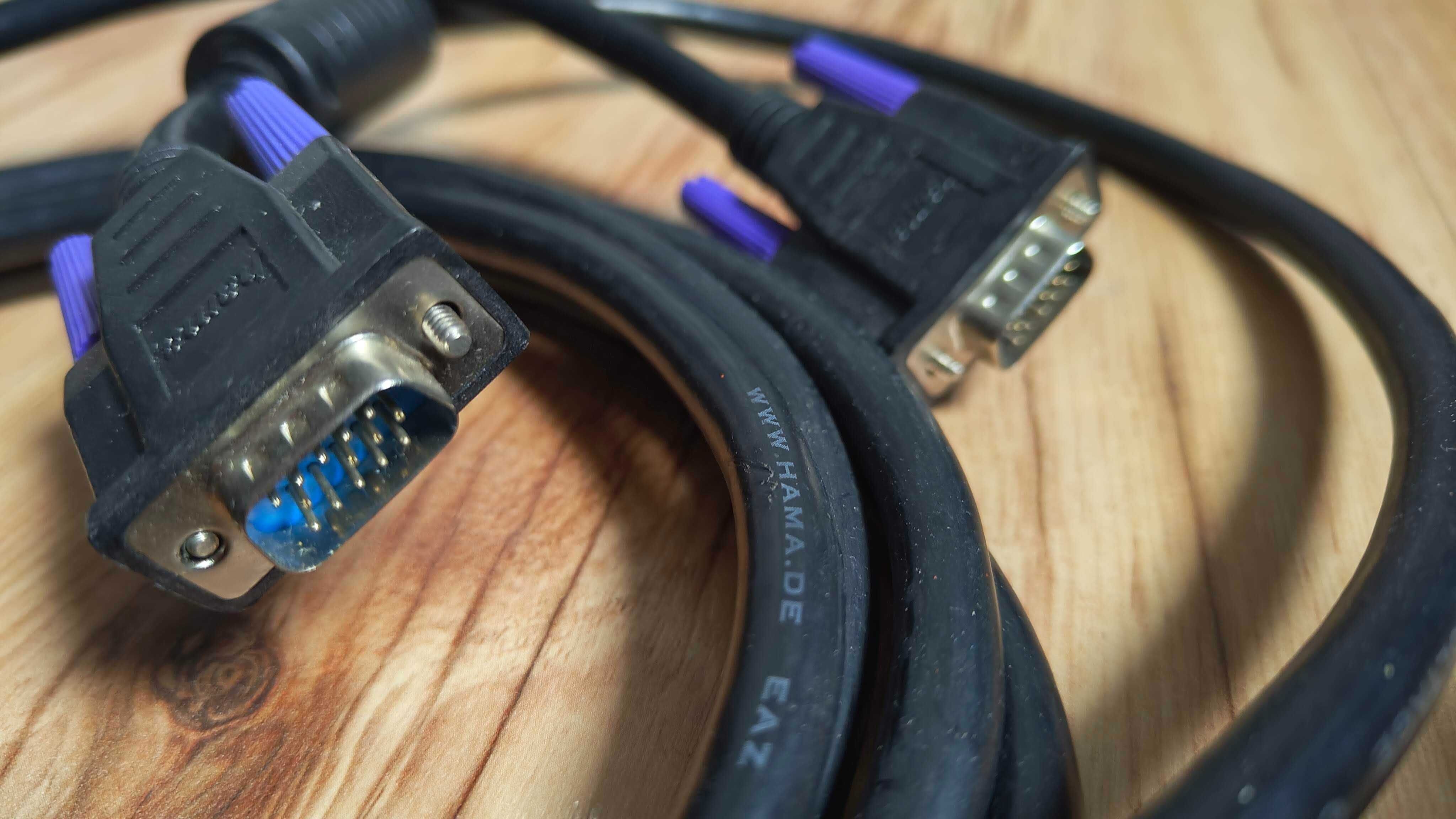 HDMI Kabel 15m D-sub SVGA 3m hama Grube ekranowane filtry