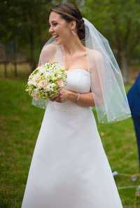 suknia ślubna klasyczna z szyfonu Agnes