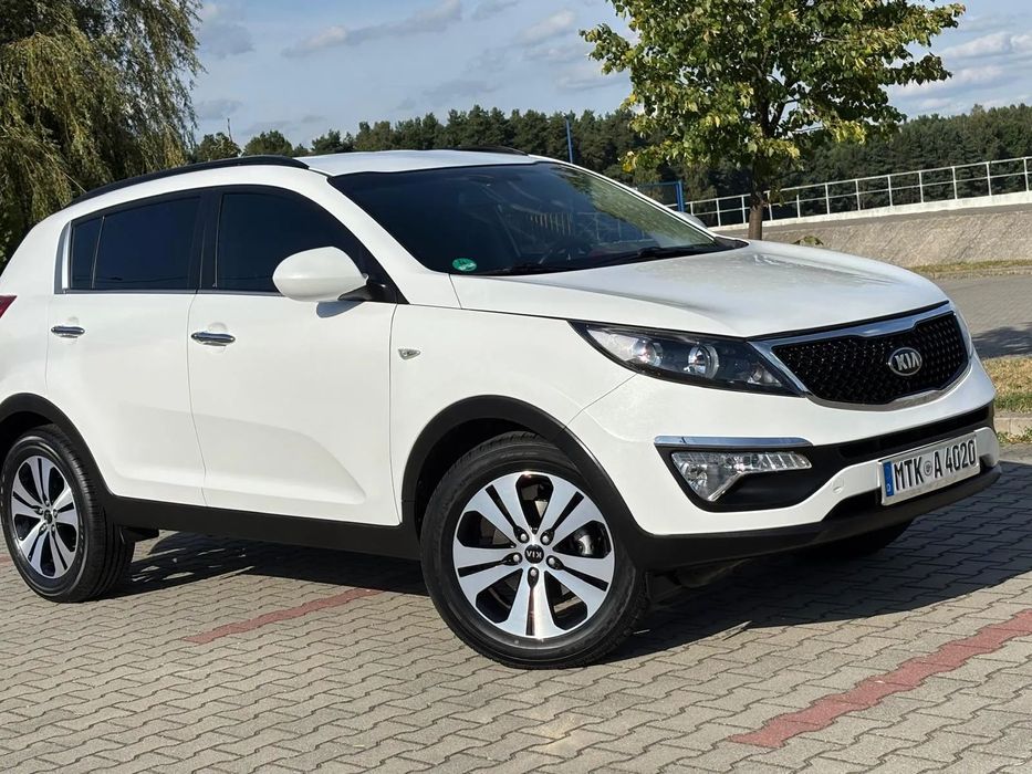 Kia Sportage 1.6 136Km#NAVI#ALUSY#Biała Perła#Ful Serwis#Z Niemiec#Serwis#2X Alusy