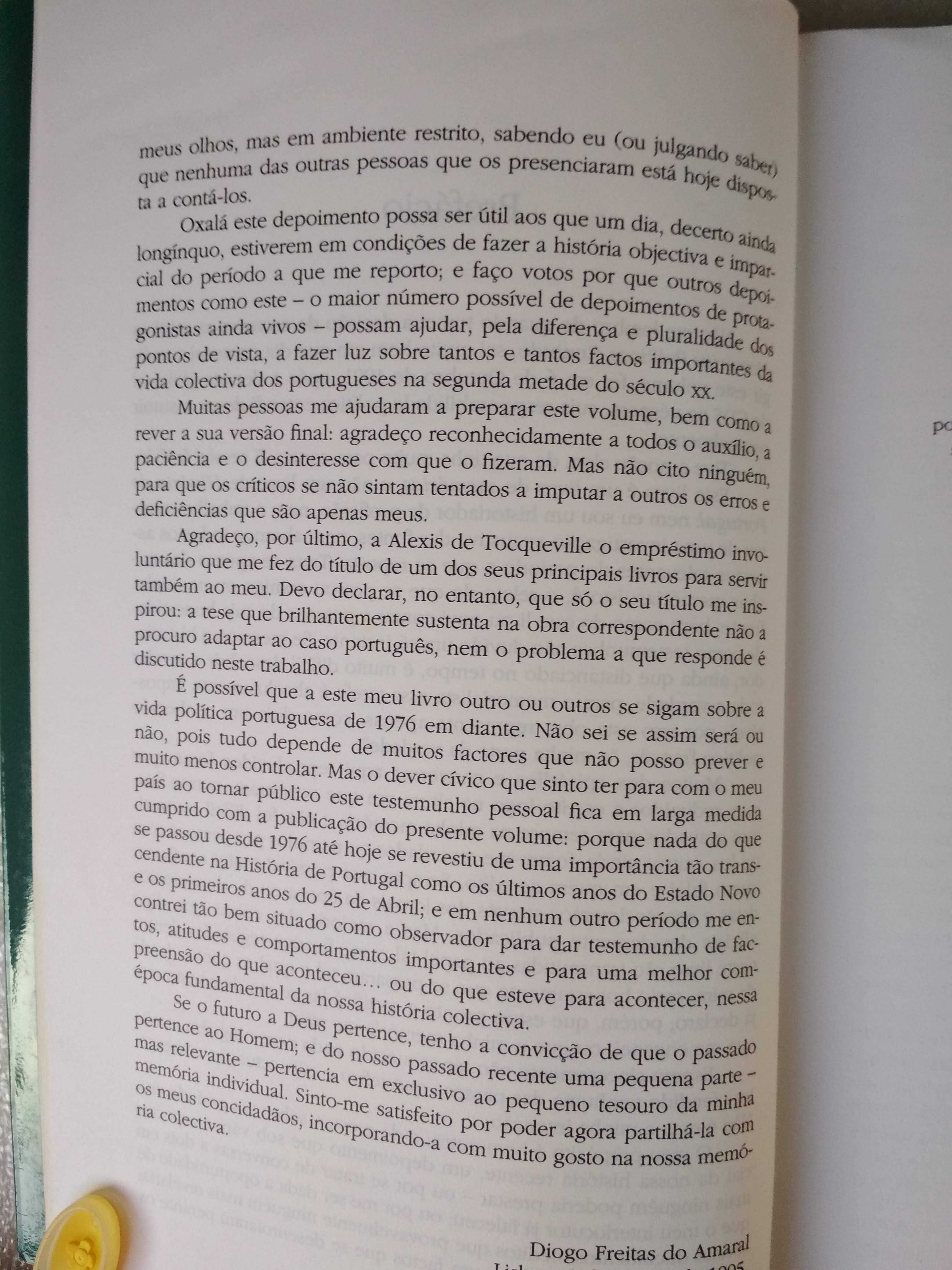 O Antigo Regime e a Revolução Memórias  - Diogo Freitas do Amaral