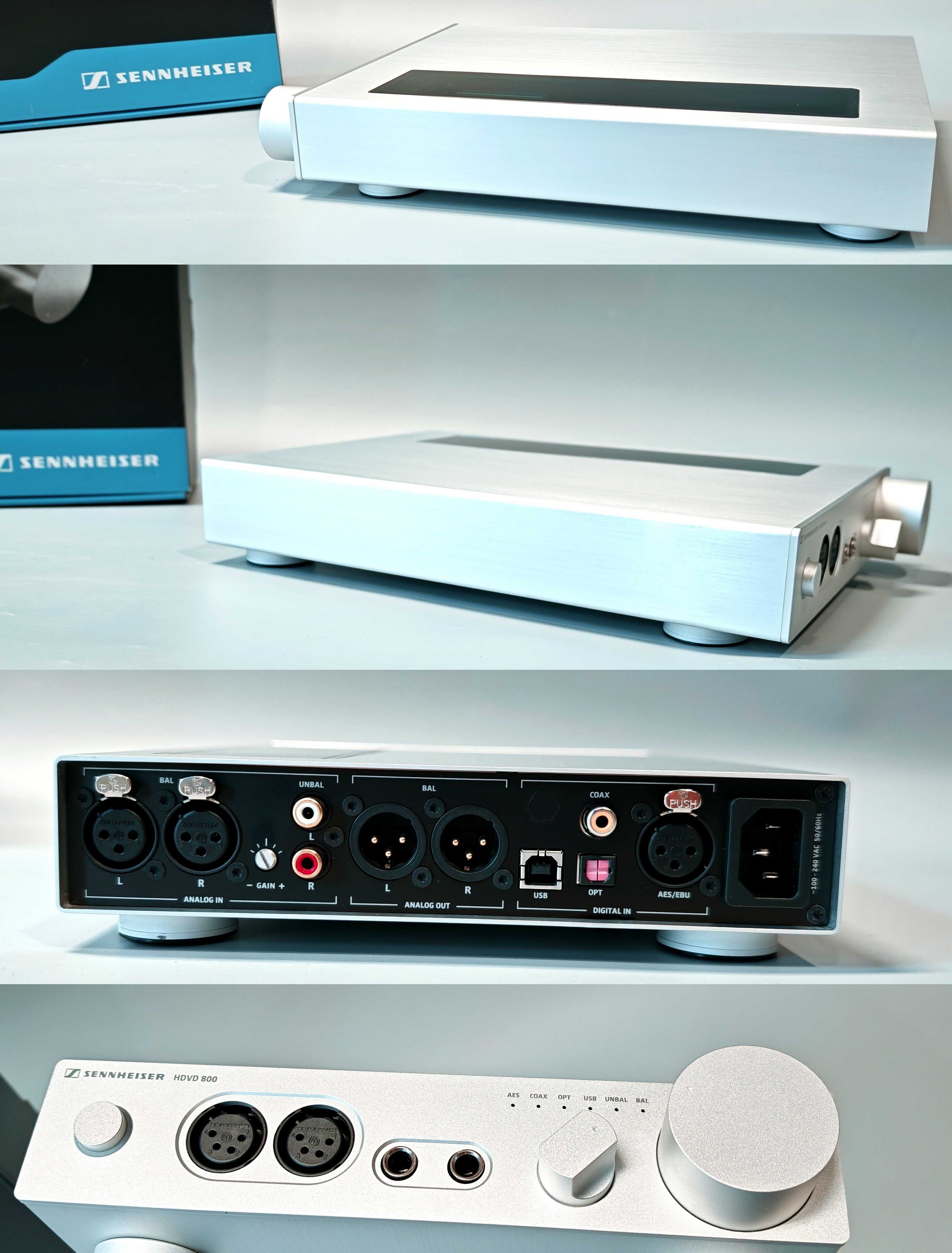 Wzmacniacz słuchawkowy Hi-End Sennheiser HDVD 800 TOP jak Nowy Komplet