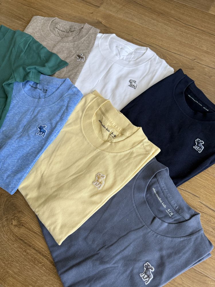 7 pack Pak sztuk T-shirt koszulka dziecieca Abercrombie&Fitch 7-12 lat
