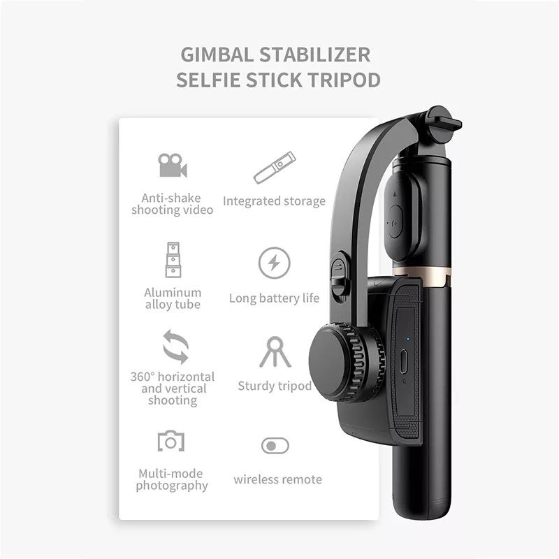 Estabilizador de imagem 360⁰ com selfie stick