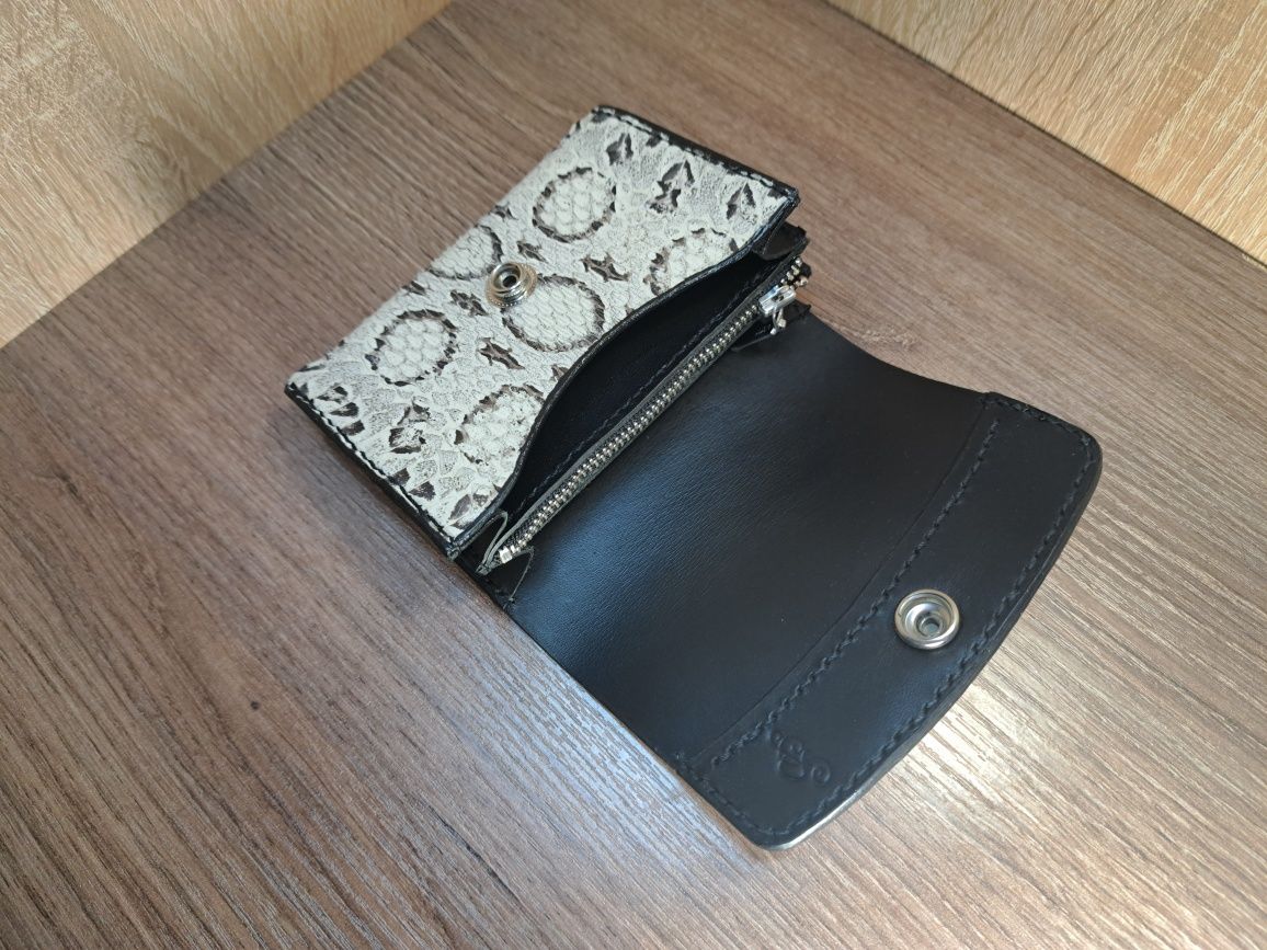 Жіночий гаманець зі шкіри кобри Женский кошелек из кожи кобры
