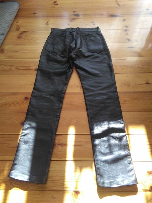 spodnie skórzane męskie okazja