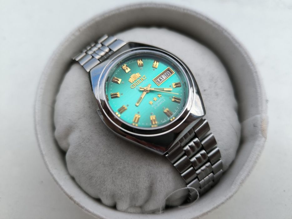 Niespotykana limonka zegarek orient crystal ni seiko tissot citizen