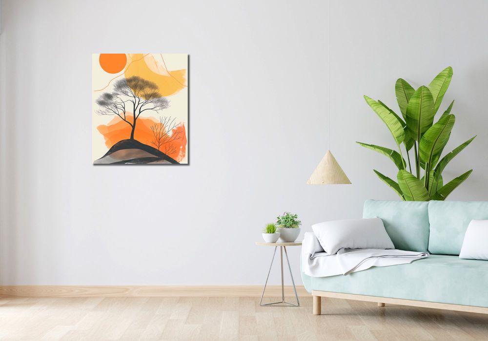 Obraz 60x70cm Drzewo Na Przestrzeni