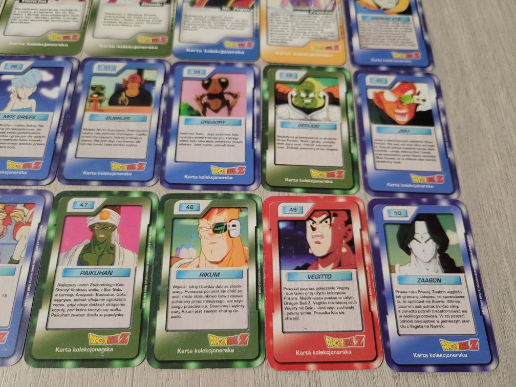 Karty Dragon Ball Chio - 50/50 DBZ kolekcjonerskie