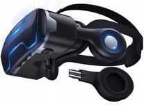 Okulary gogle 3D VR Shinecon do telefonu wbudowane słuchawki max 6,53