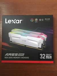 Lexar 32GB (2x16GB) 6400MHz CL32 Ares Gaming White RGB