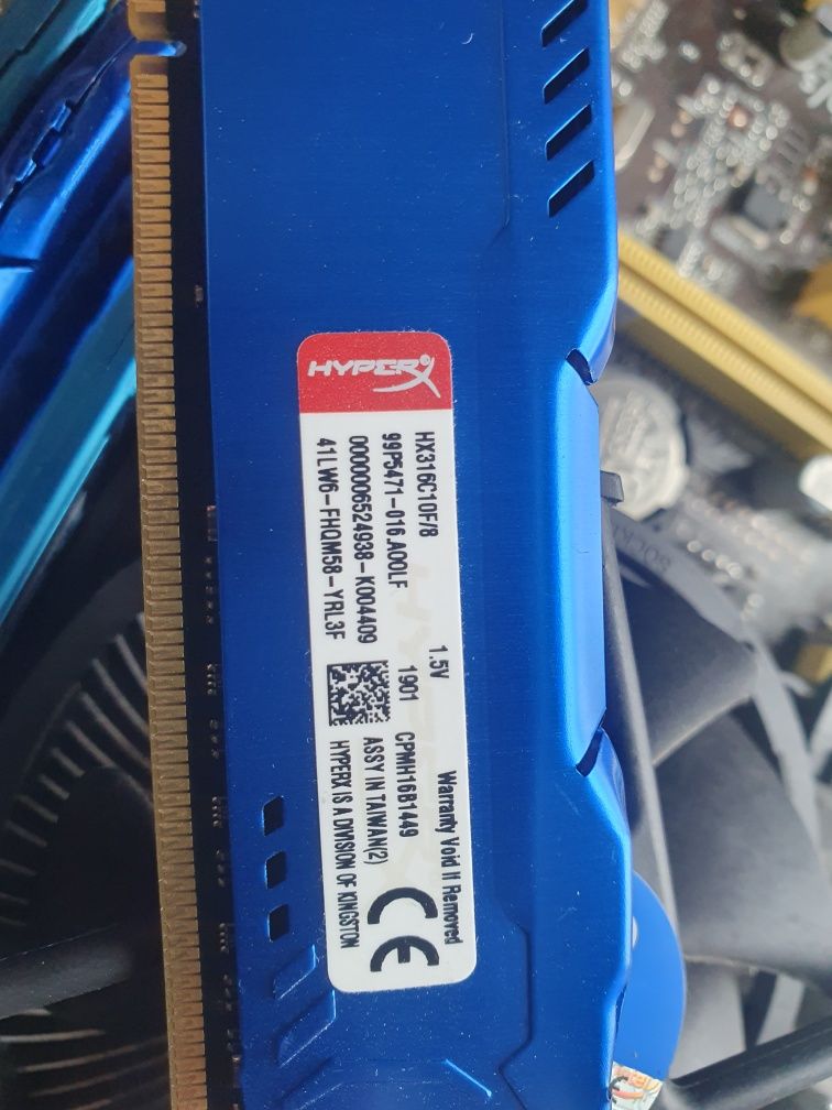 Оперативна пам'ять 16 Гб Hyperx Fury Blue DDR3 1600 8192mb HX316C10F/8