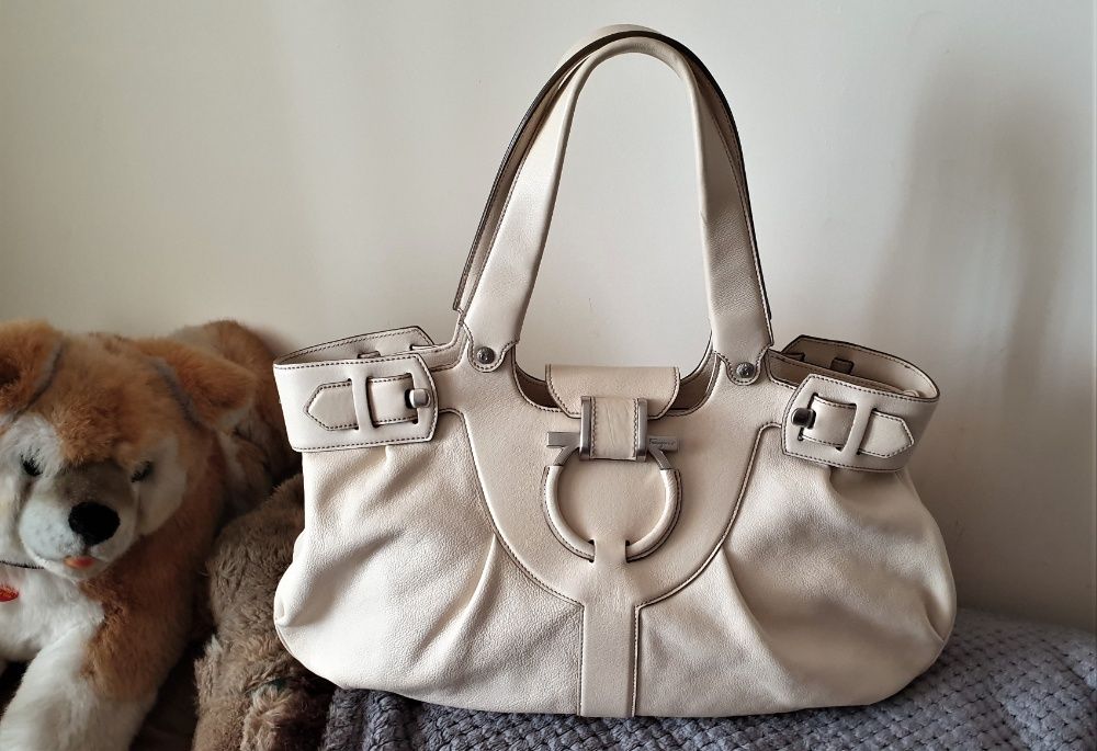 Torebka Salvatore Ferragamo Skórzana Oryginalna Dkny Miu Fendi Vintage