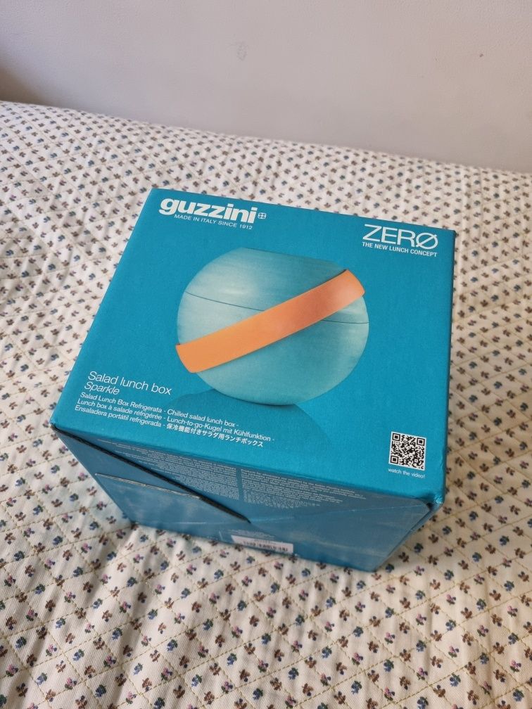 Guzzini zero, wyjątkowe, nietuzinkowe pudełko na lunch, sałatkę, lunch
