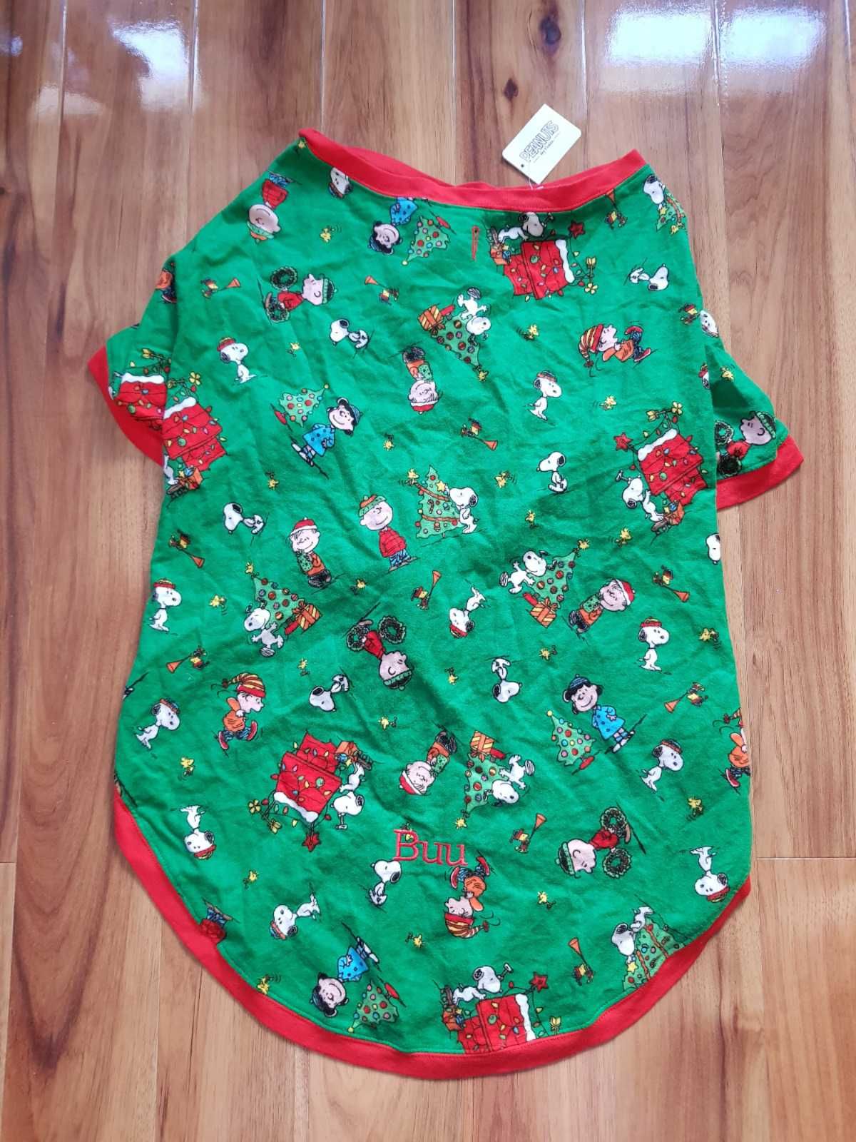 świąteczna piżama dla psa XXL Peanuts Fistaszki Snoopy Charlie Nowa