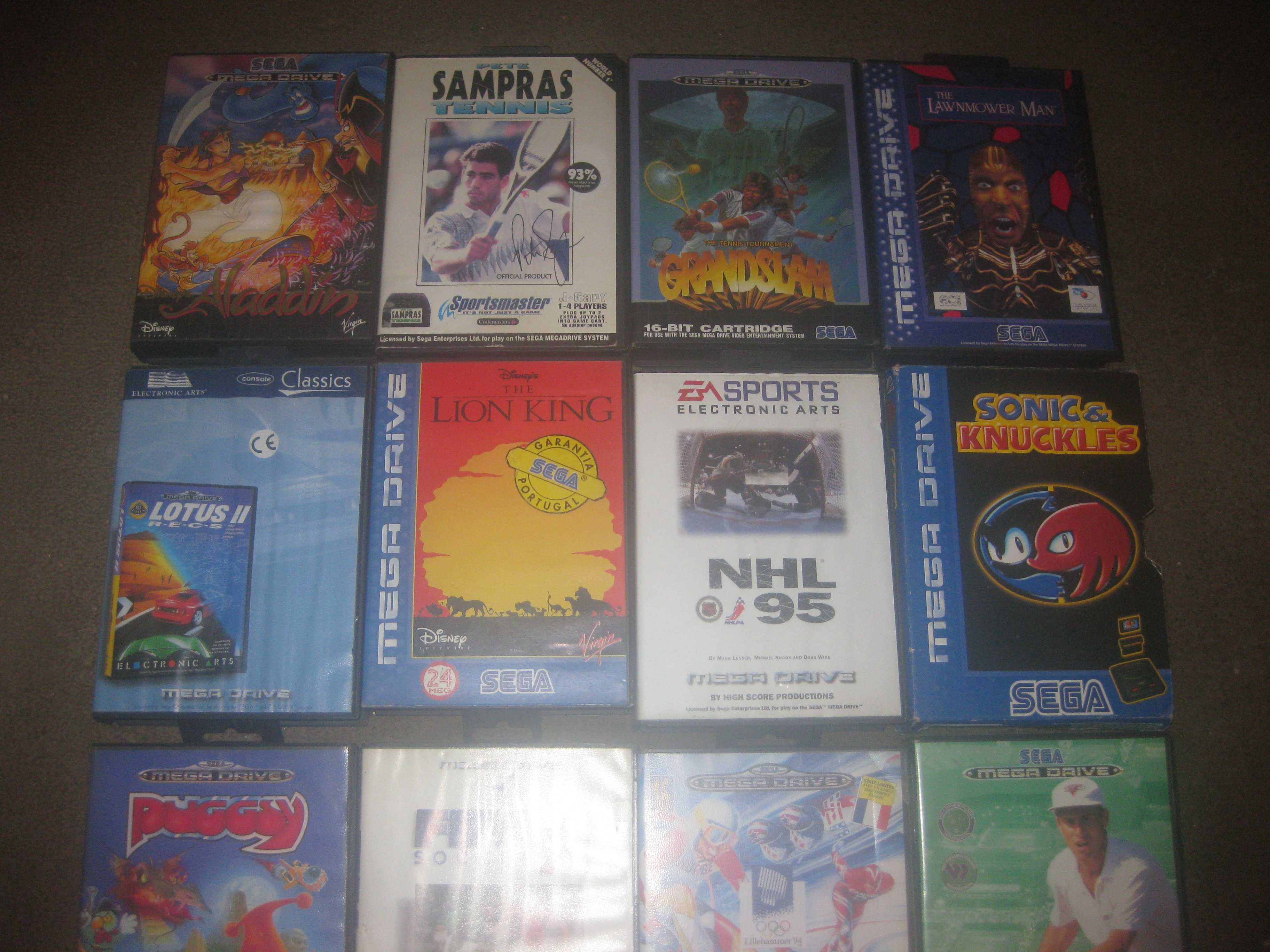 16 Jogos Sega Mega Drive/Todos Completos!
