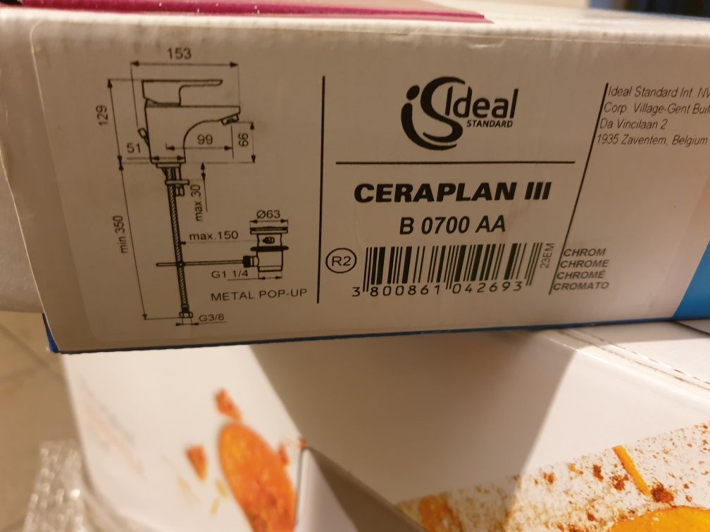 Ideal Standard Ceraplan III bateria umywalkowa stojąca chrom B0700AA