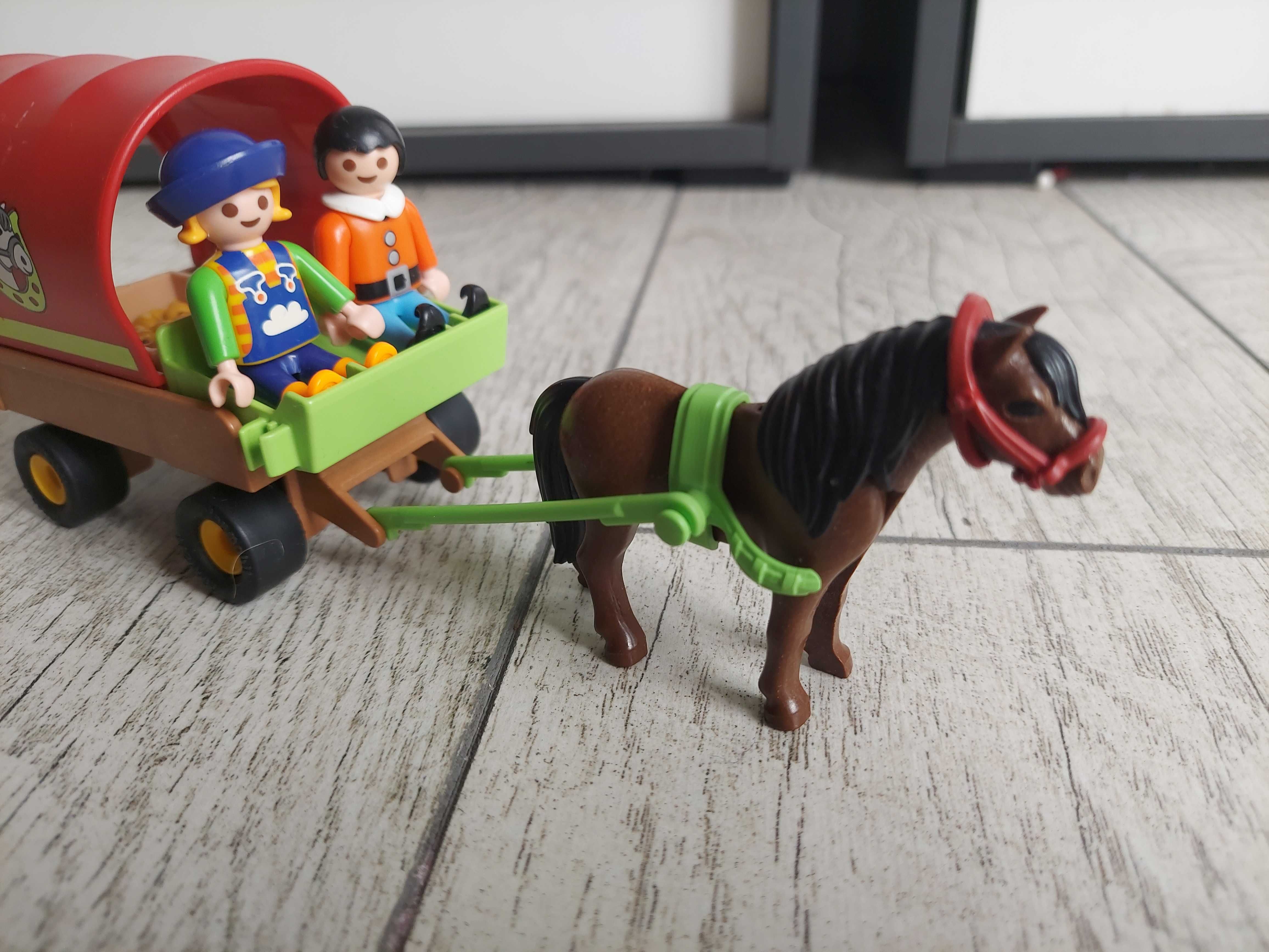 Playmobil 5228 bryczka kucyk koń  powóz dzieci ludziki zaprzęg