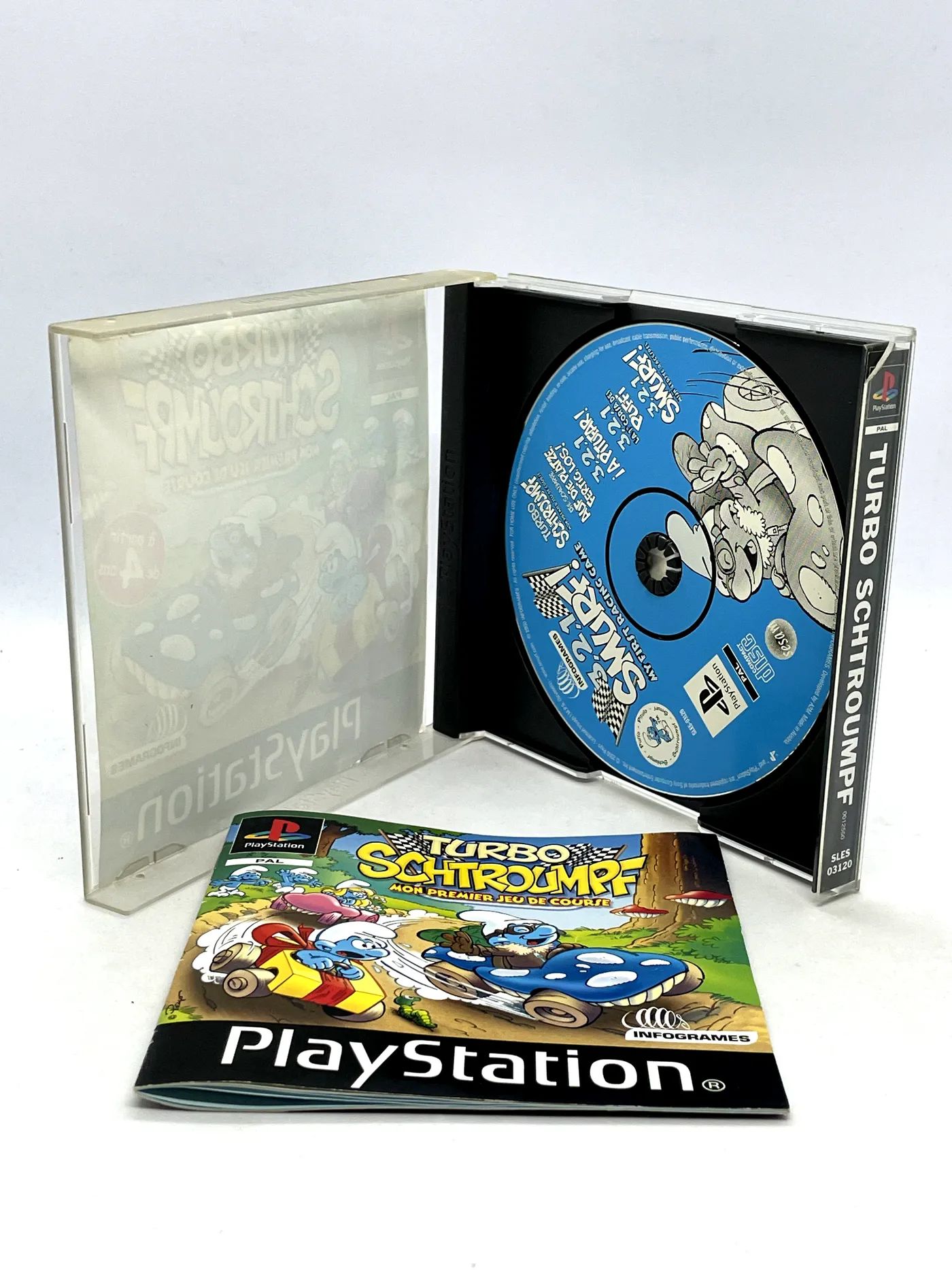 3, 2, 1, Smurf PS1 PSX Po Angielsku
