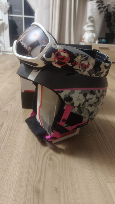 Kask i gogle narciarskie