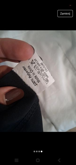 Koszula męska oversize M czarna gładka długa awangarda żałobna pogrzeb