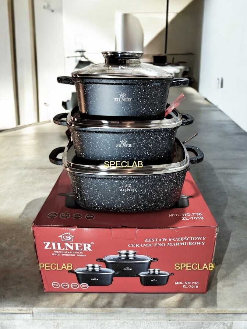 ZESTAW garnkow ZL-7019 Gaz, indukcja, piekarnik, halogen