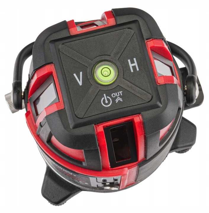 POZIOMICA LASEROWA laser krzyżowy 360 czerwony MOC RTPLK0037