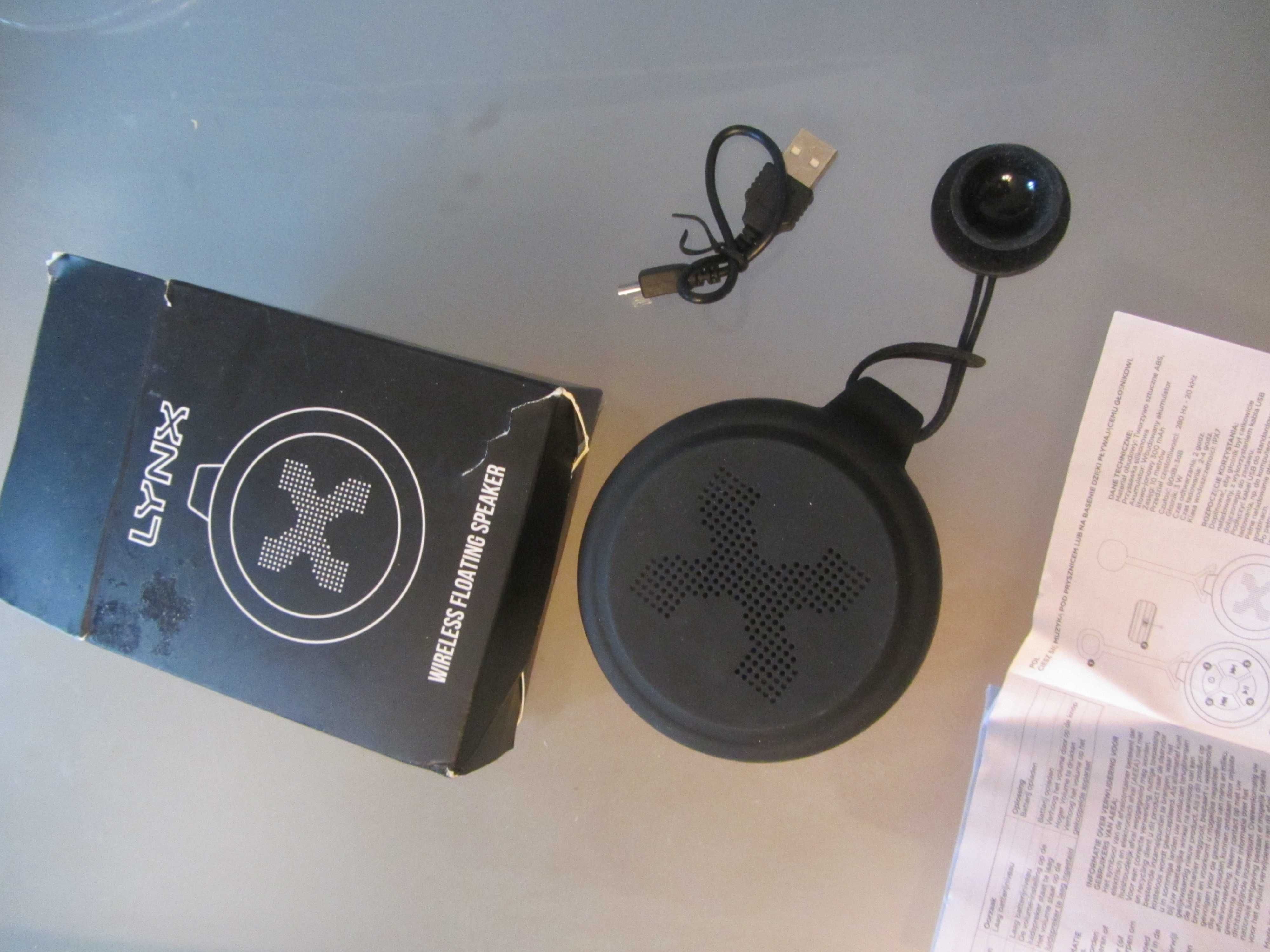 Głośnik wodoodporny pływający LYNX Bluetooth nowy